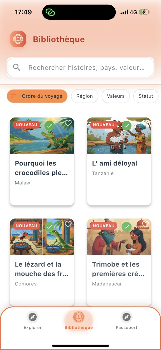 Bibliothèque de contes