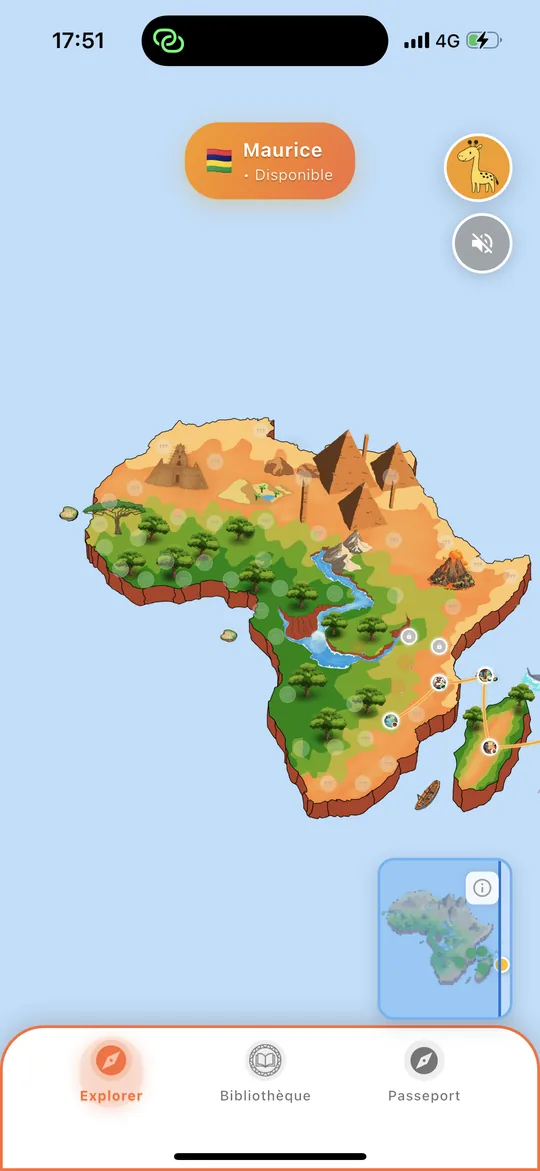 Carte interactive de l'Afrique