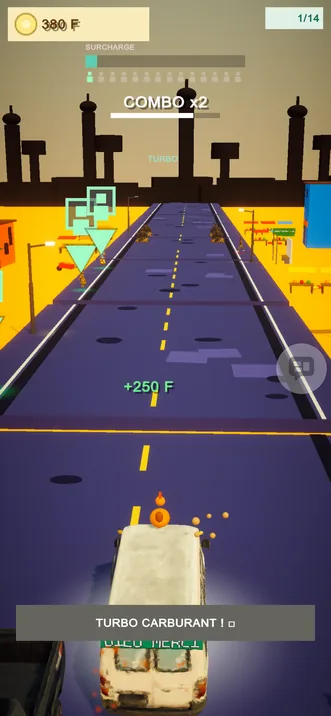 Gbaka Go : le message « Turbo carburant ! » s'affiche pendant la course